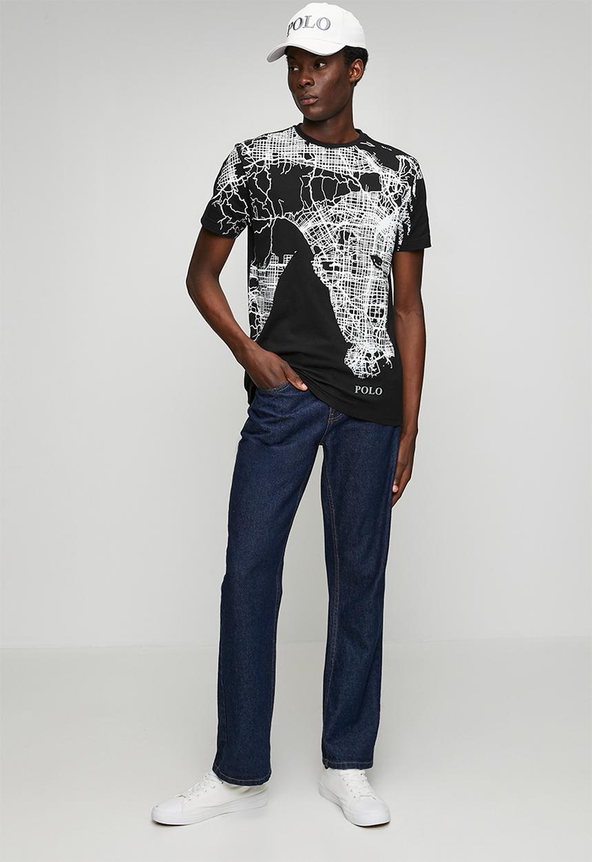 POLO - Pm0010 Printed Graphic Ss T-Shirt - Black