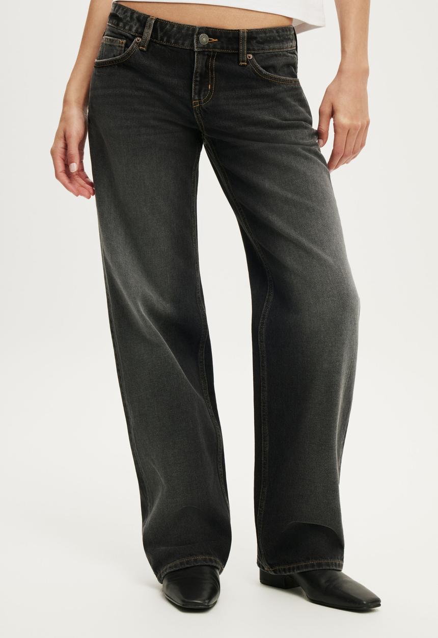 Cotton On - Low Rise Straight Jean - Drift Black