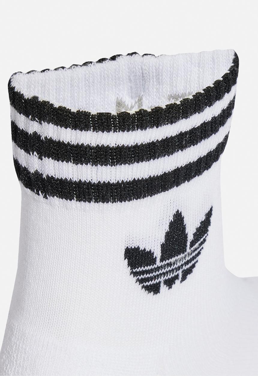 adidas Originals - 3-Stripes Ankle Socks 3 Pairs - White/Wht/Wht