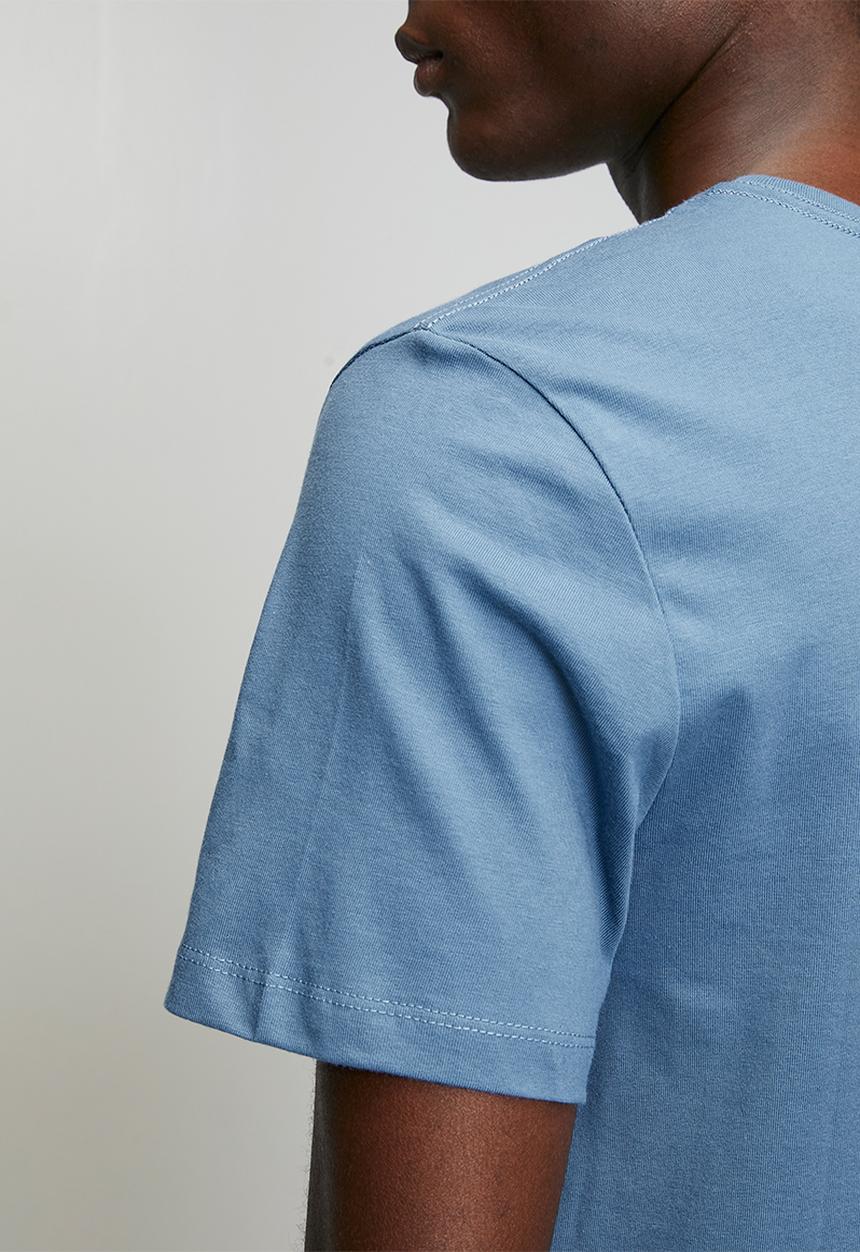 Pringle of Scotland - Roger Embroidery Tee - Blue