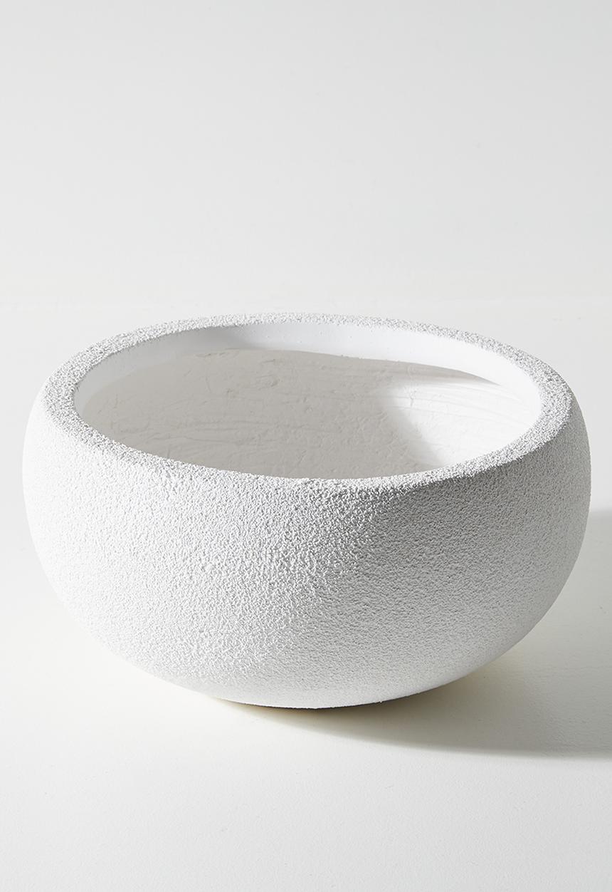 Sixth Floor - Ikebana Indoor/Outdoor Fibreclay Planter - White