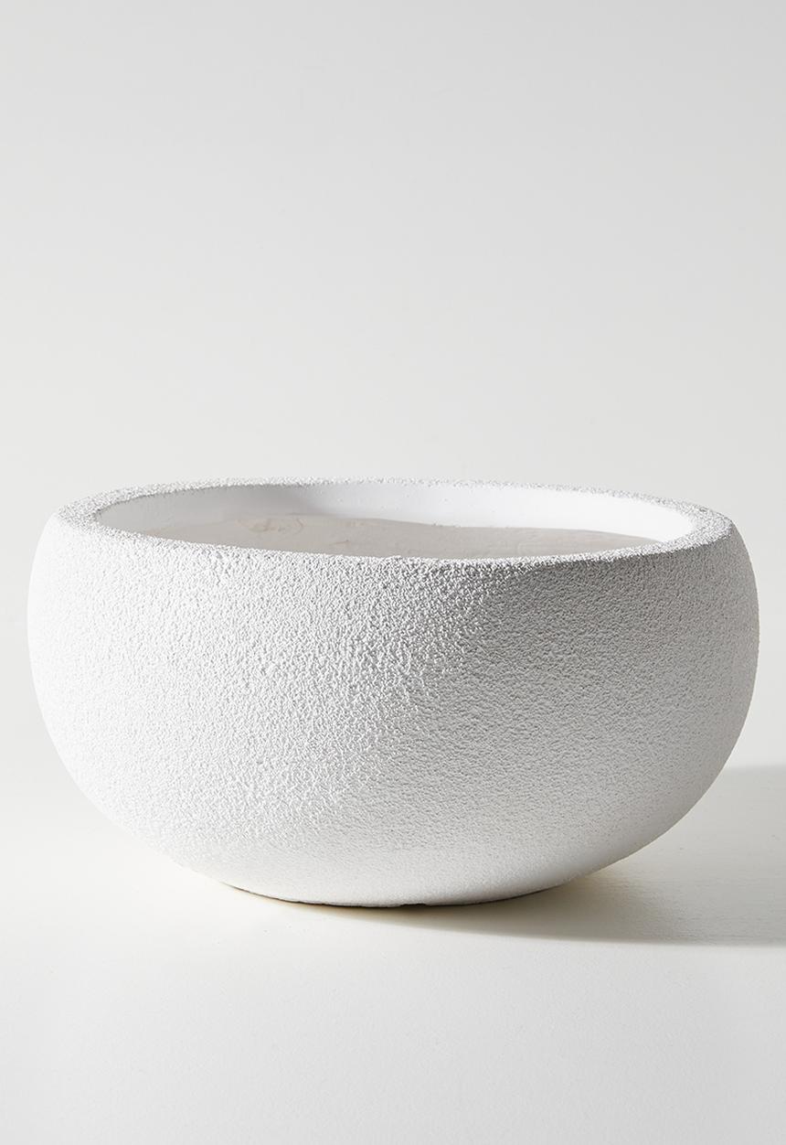 Sixth Floor - Ikebana Indoor/Outdoor Fibreclay Planter - White