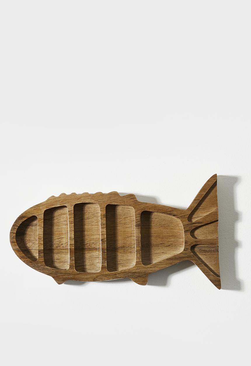 Sixth Floor - Wooden Fish Serving Tray Natural