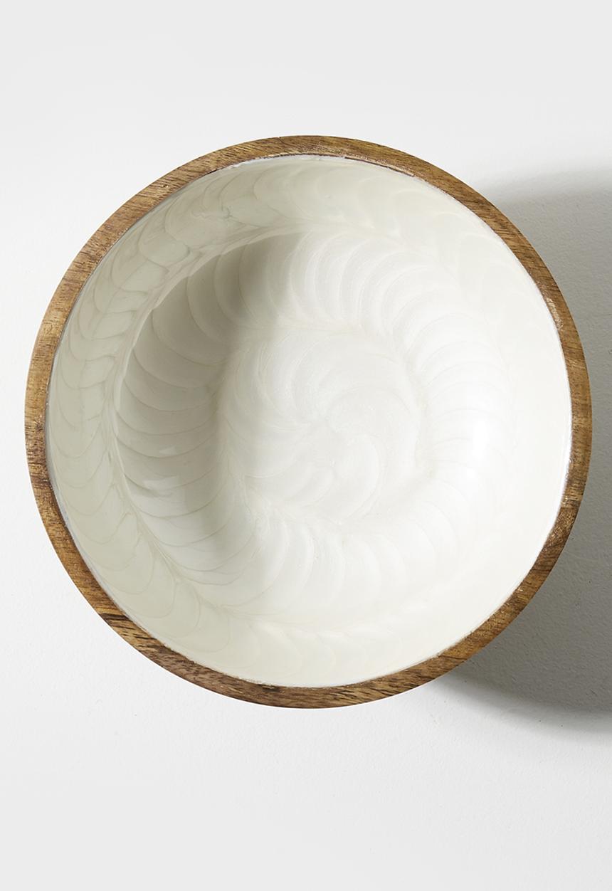 Sixth Floor - Resin Inlay Serving bowl - Natural