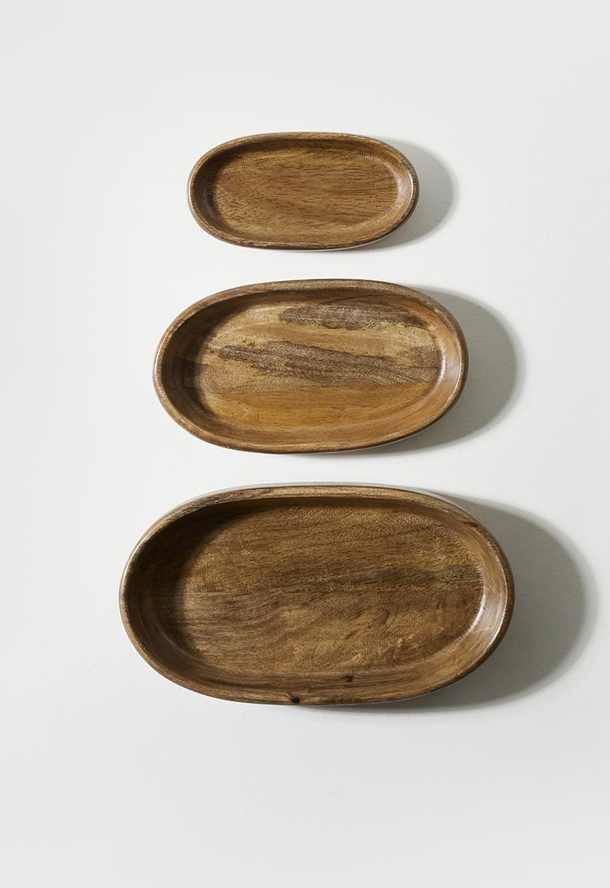 Sixth Floor - Set 3 Wooden Nesting Bowls Natural
