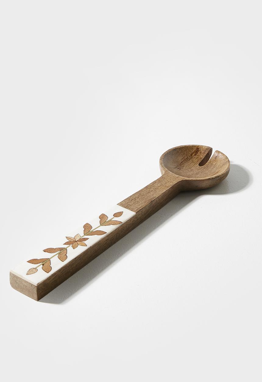 Sixth Floor - Wooden Inlay salad servers