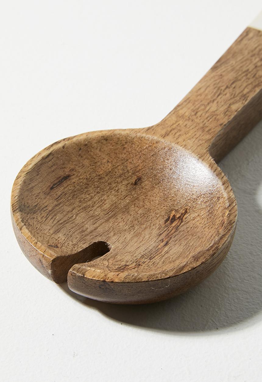 Sixth Floor - Wooden Inlay salad servers