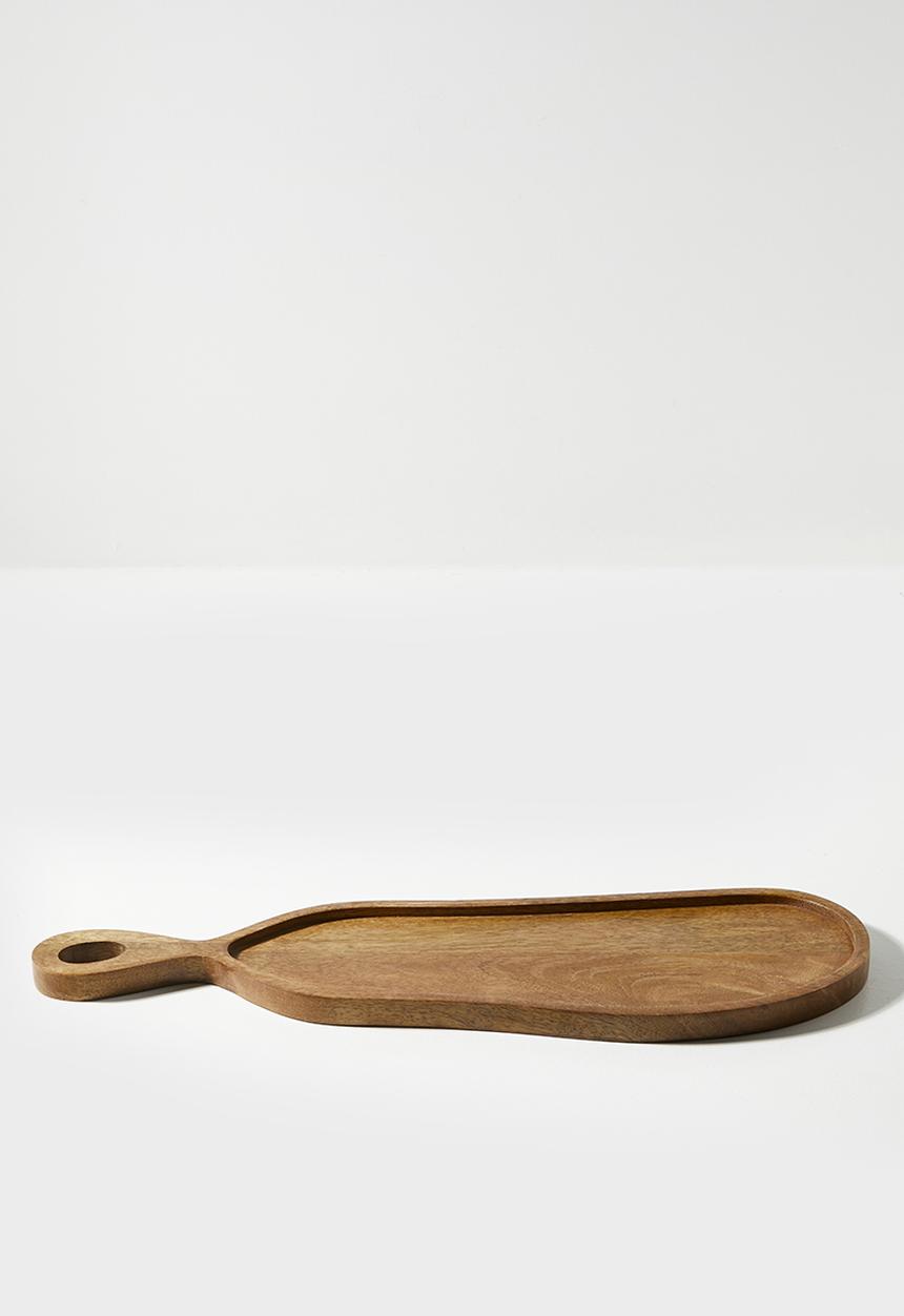 Sixth Floor - Organic Wooden Platters Set 2 Natural