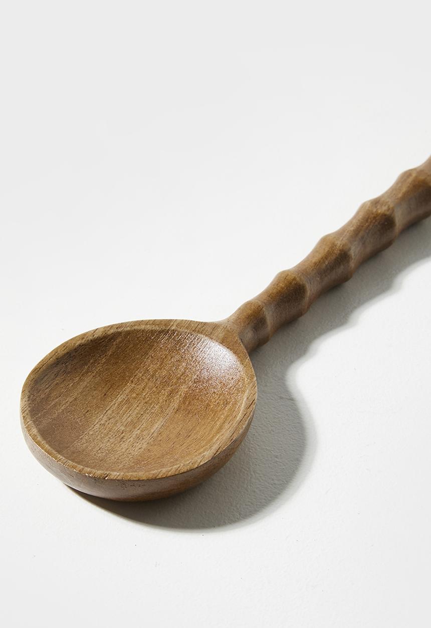 Sixth Floor - Wooden Ribbed  Salad Servers
