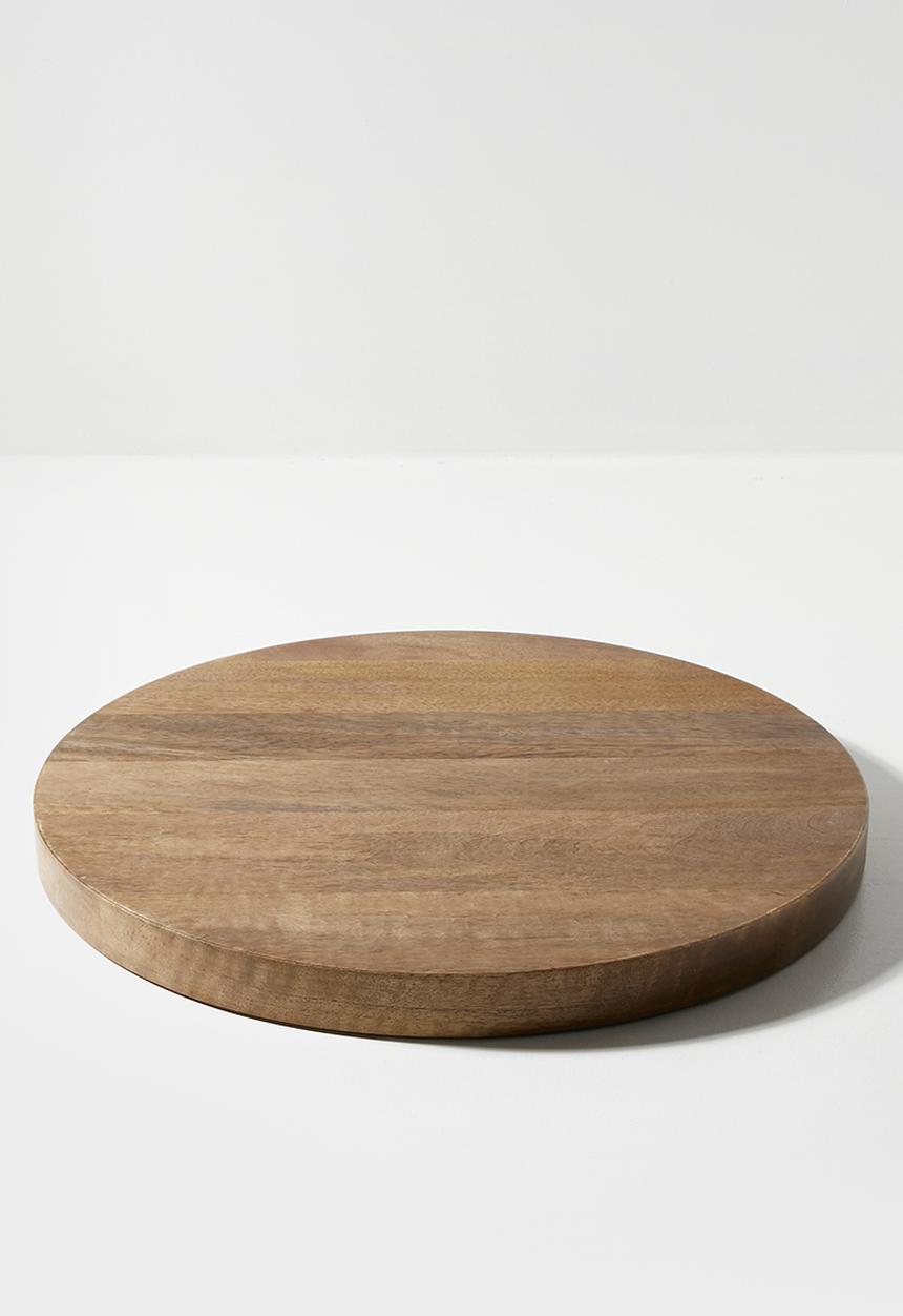 Sixth Floor - Round Wooden Butchers Block Natural