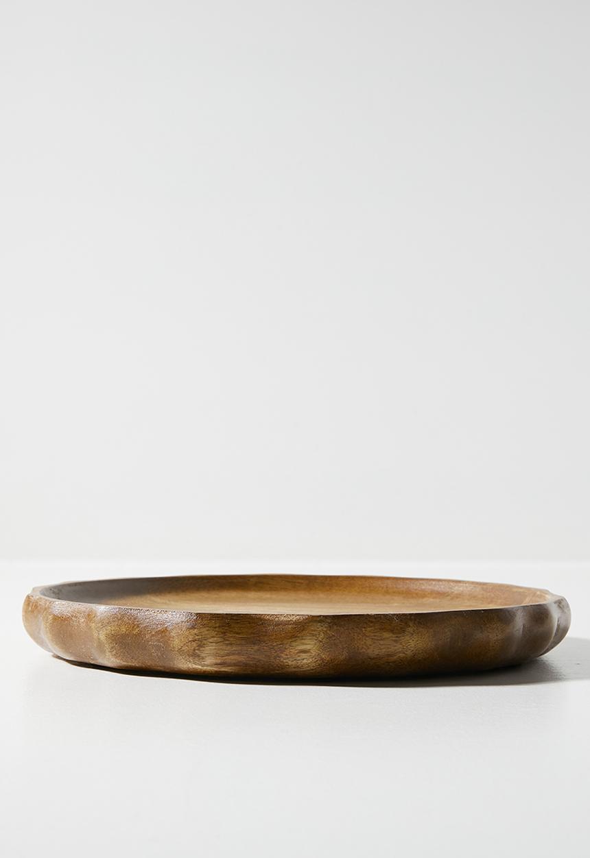 Sixth Floor - Wooden Ripple Serving Tray Natural