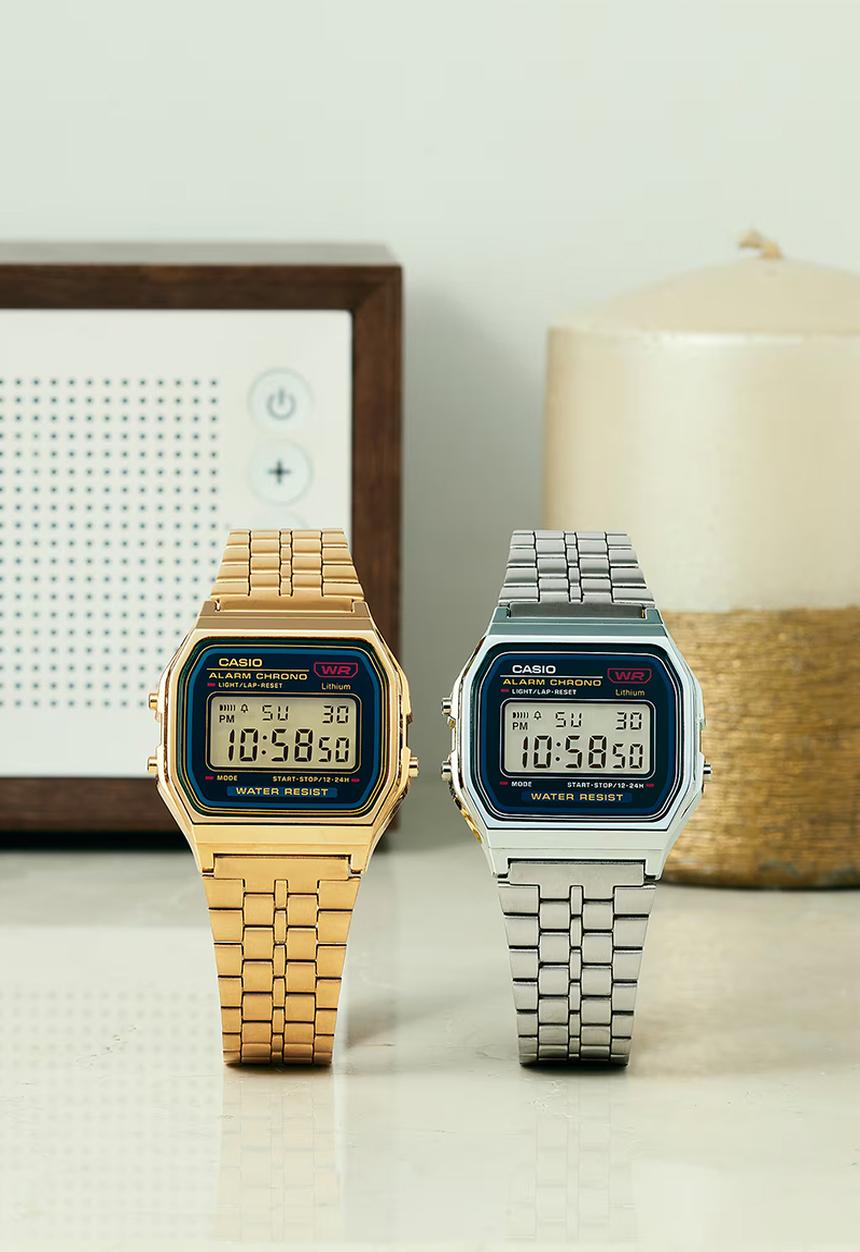 Casio - Digital Alarm Chrono Retro - Gold/Black