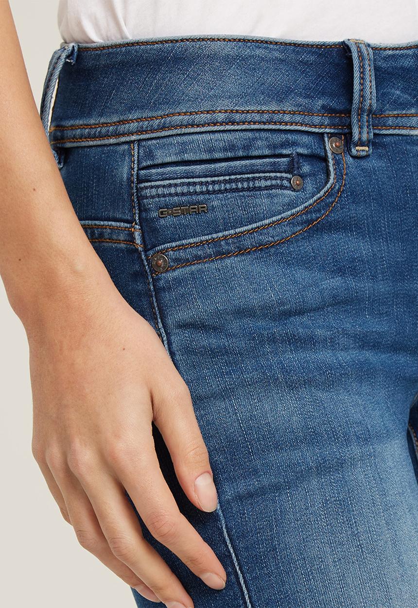 G-STAR - Midge Mid Straight Jeans Wmn - Medium Indigo Aged