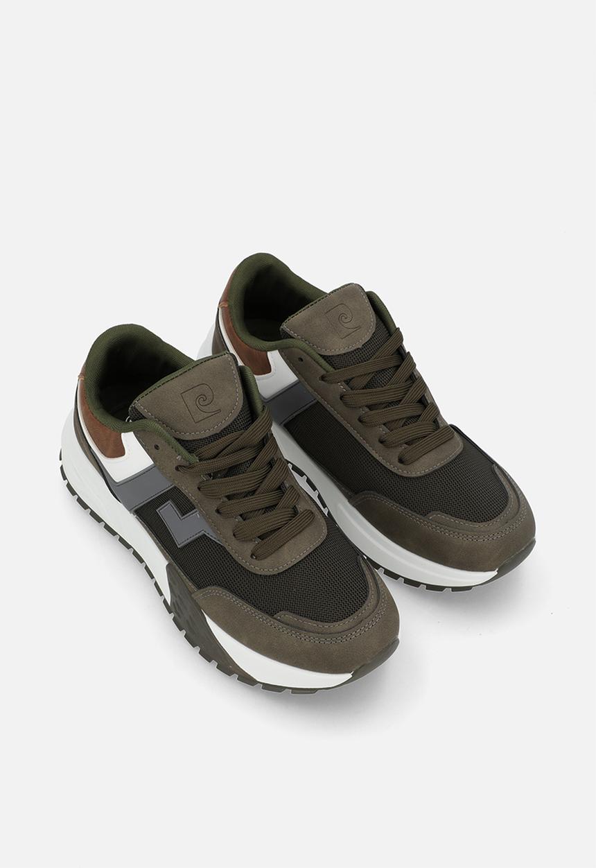 Pierre Cardin - Finnick Casual Lace Up - Olive Multi