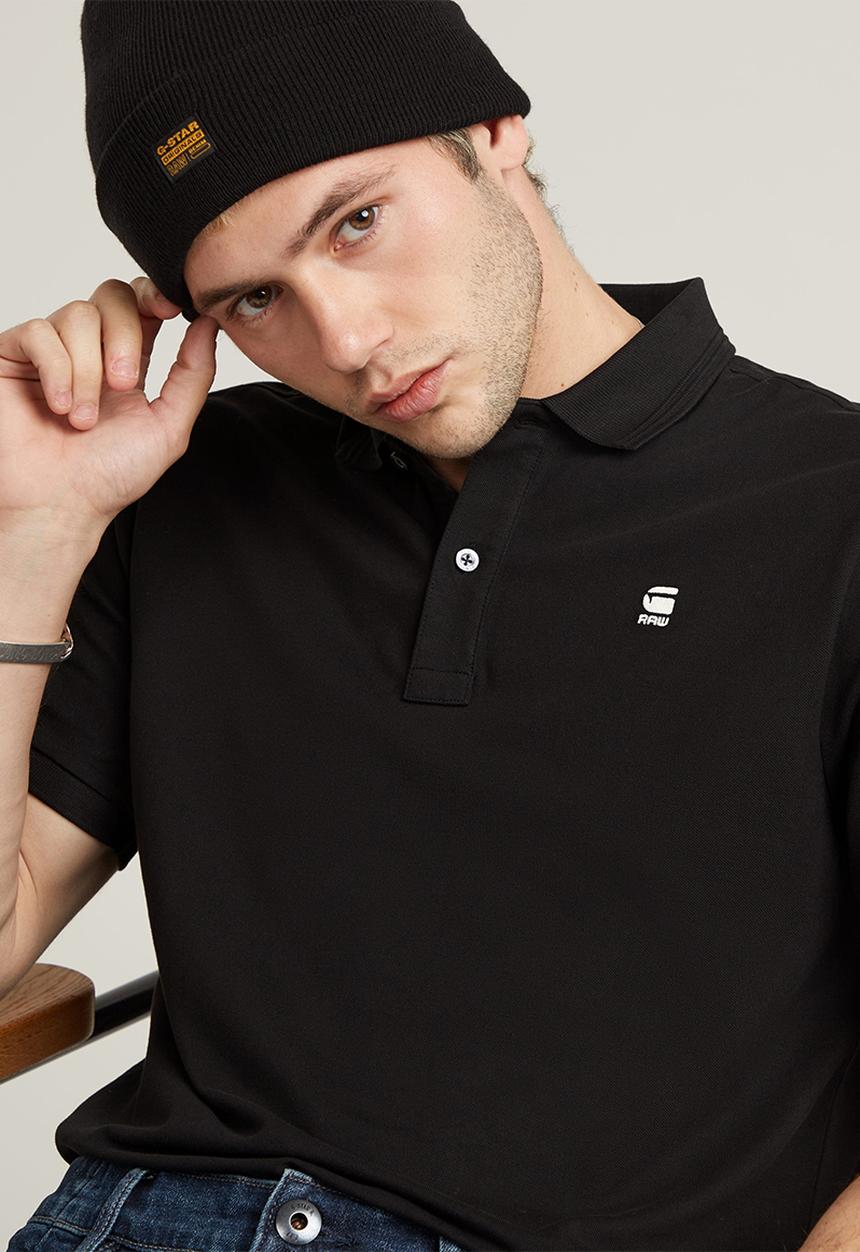 G-STAR - Dunda slim fit polo - dk black
