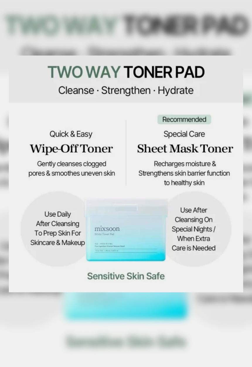 MIXSOON - Bifida Toner Pad