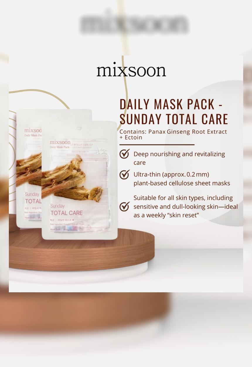 MIXSOON - Daily Sheet Mask Sunday - Total Care