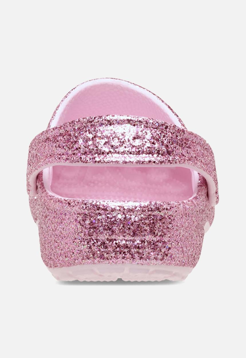 Crocs - Classic chunky glitter clog k - pink milk