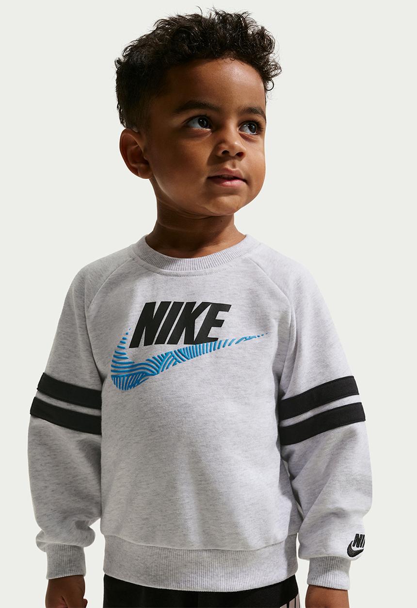 Nike - Nkb B Nsw Itz Ft Oversize Crew - Birch Heather