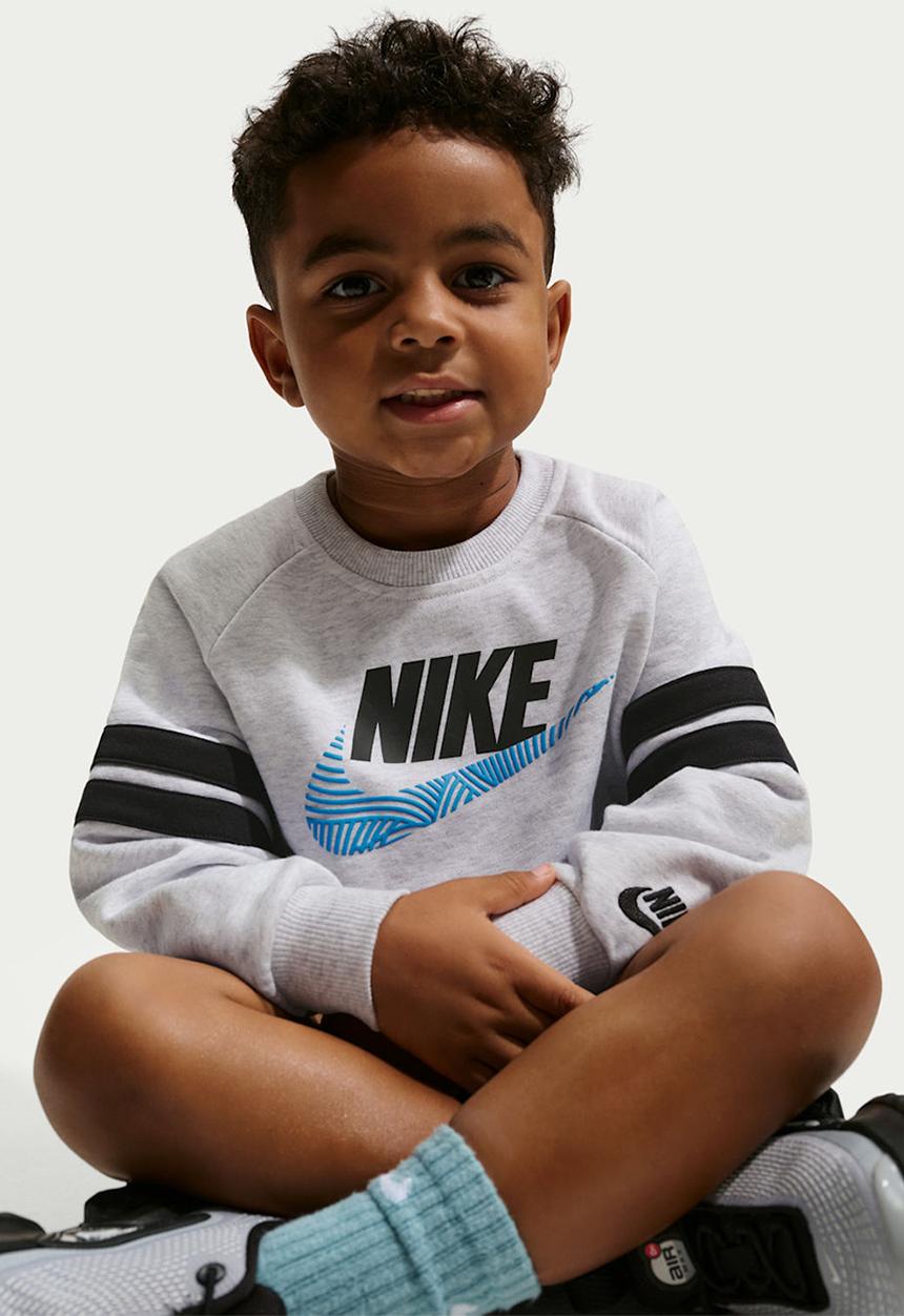 Nike - Nkb B Nsw Itz Ft Oversize Crew  -  Birch Heather
