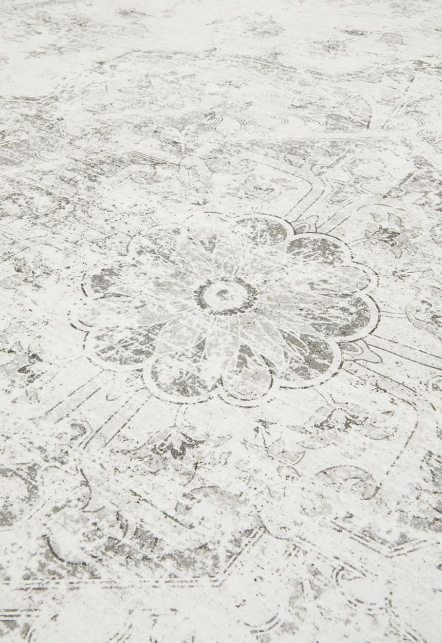 Sixth Floor - Odin Distressed Antique Round Rug - Grey