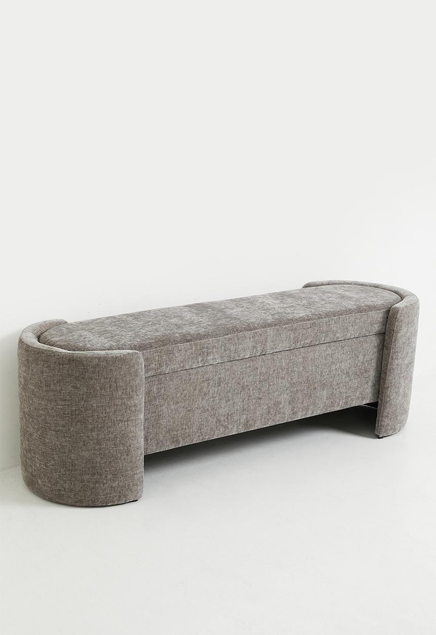 Sixth Floor - Cabo Storage Ottoman - Grey