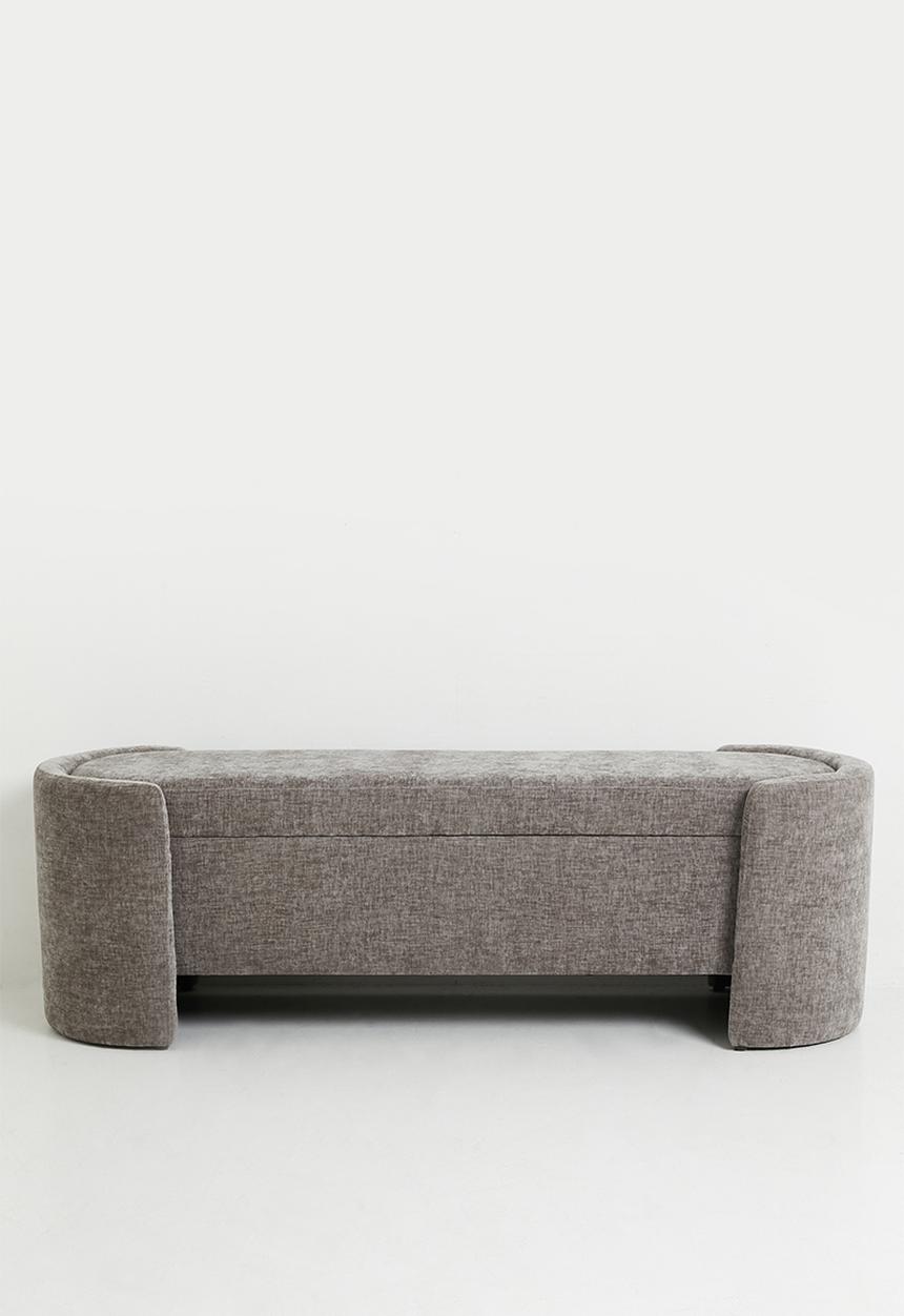 Sixth Floor - Cabo Storage Ottoman - Grey
