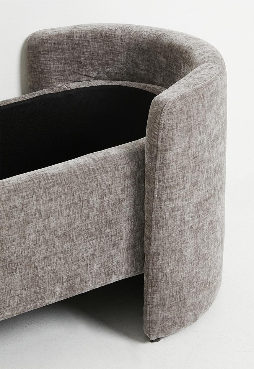Sixth Floor - Cabo Storage Ottoman - Grey