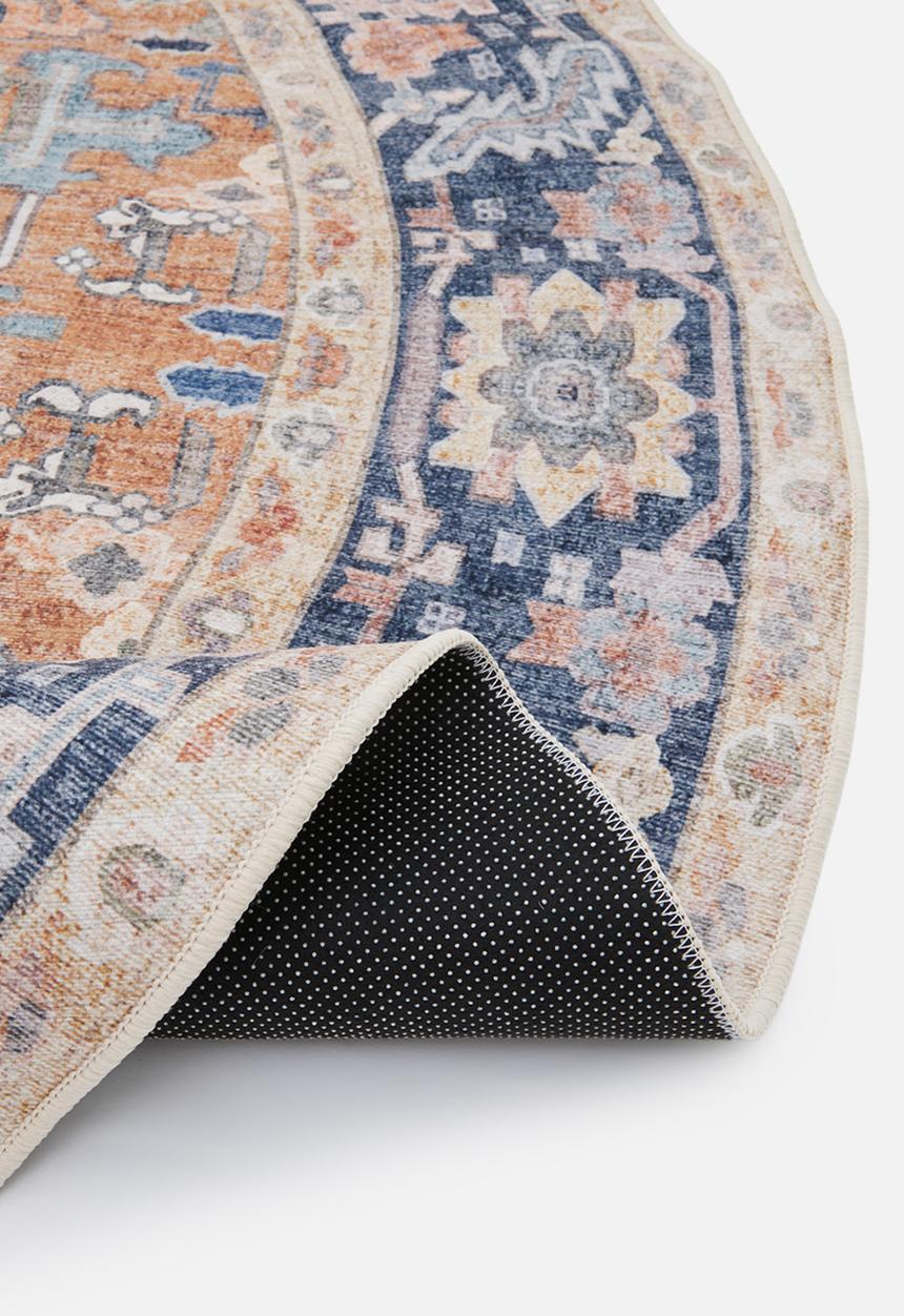Sixth Floor - Rumi Vintage Antique Round Rug Rust