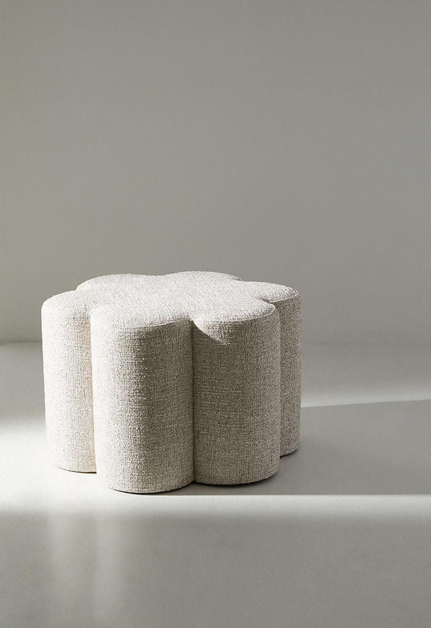Sixth Floor - Pebble Ottoman - Ochre