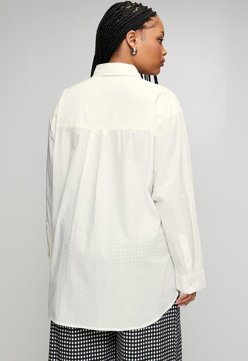 Me&B - Plus Ultimate Cotton Shirt - White