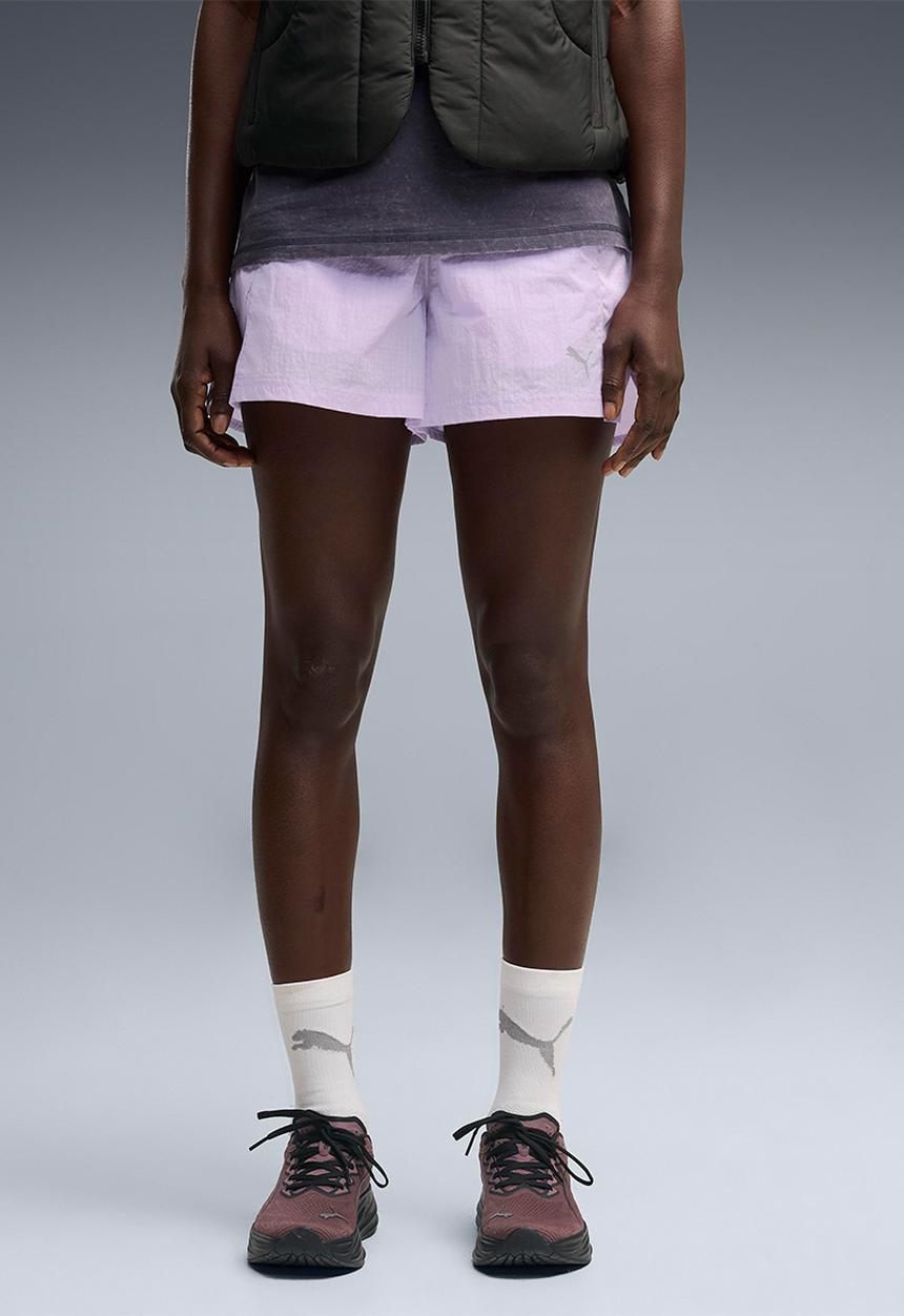 PUMA - Run Culture Collective T7 Woven Shorts 4" - Light Lavender