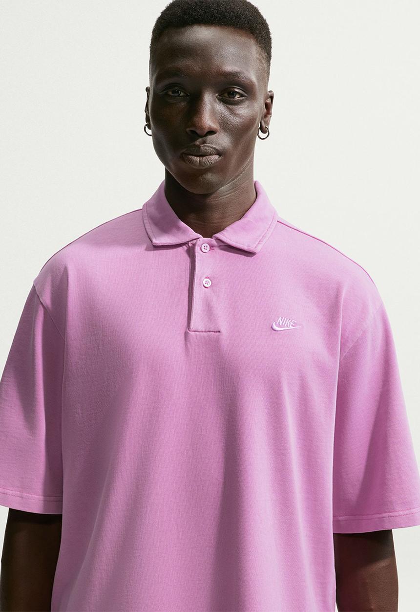 Nike - Nsw Club Jersey Polo- Lt Magenta