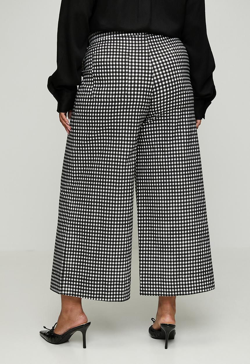 Me&B - Plus Bengaline Pants - Black and White