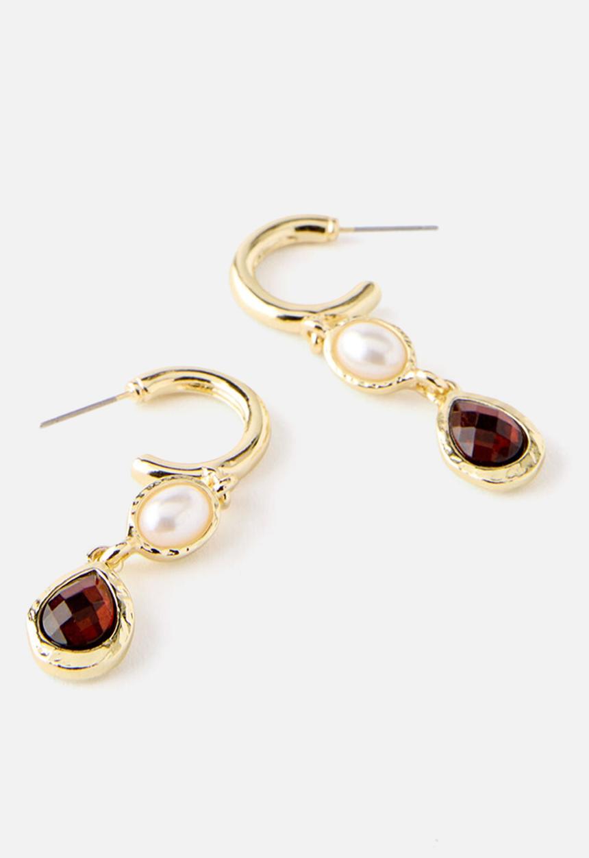 Rubi - Mid Hoop Earring - Gold