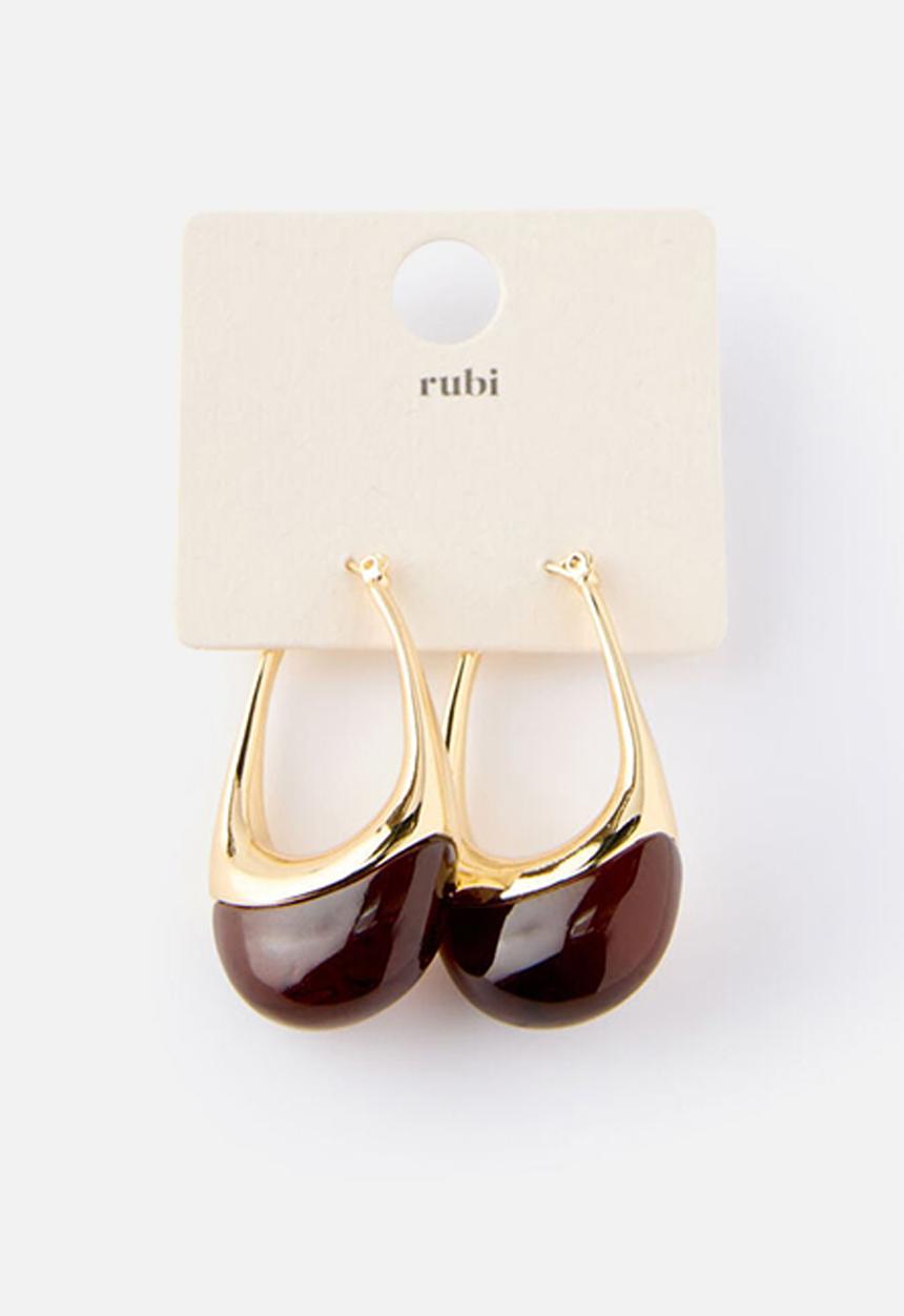 Rubi - Mid Charm Earring - Gold