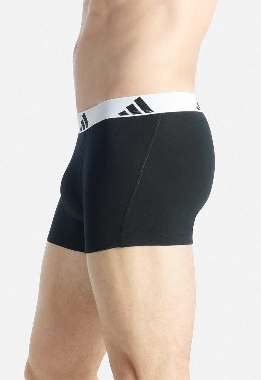 adidas Performance - Active Flex Cotton - 3PK Trunk - White Band - BBB