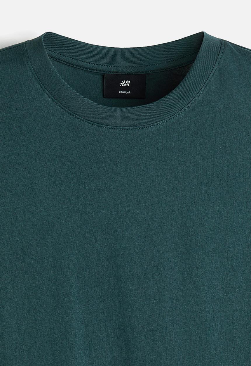 H&M - Regular fit t-shirt - dark teal