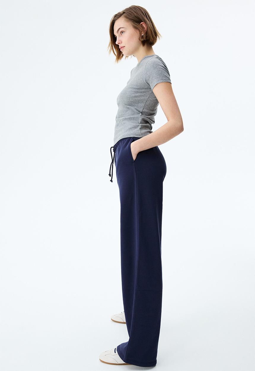 H&M - Wide joggers - navy blue