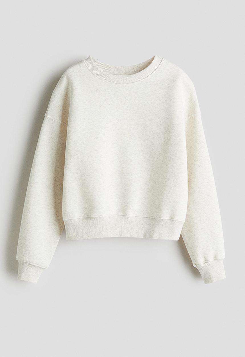 H&M - Crew-neck sweatshirt - cream marl