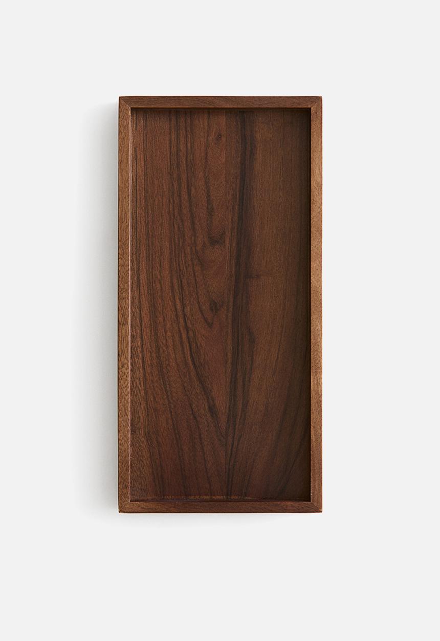 H&M - Wooden tray - brown