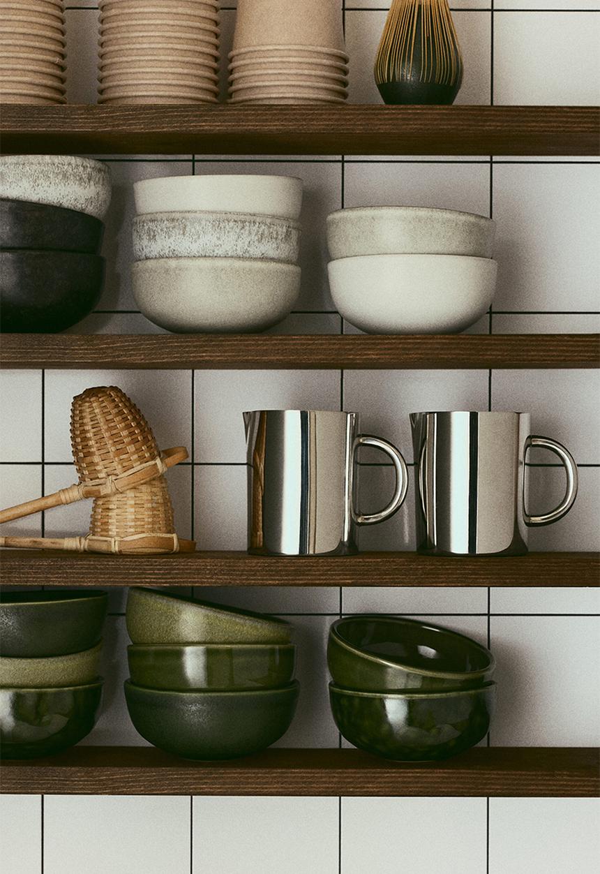 H&M - 4-Pack stoneware bowls - light grey/beige