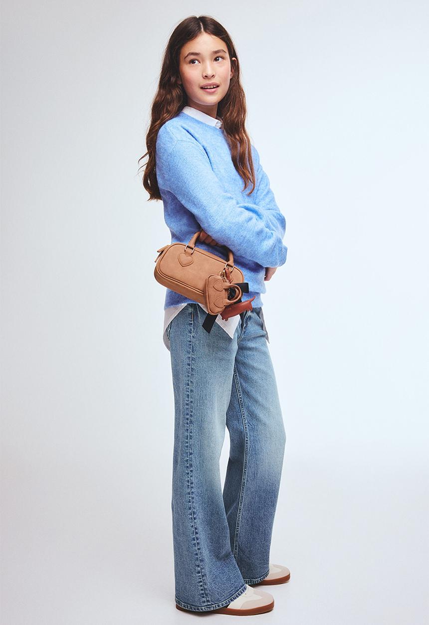 H&M - Baggy fit bootcut leg jeans - denim blue