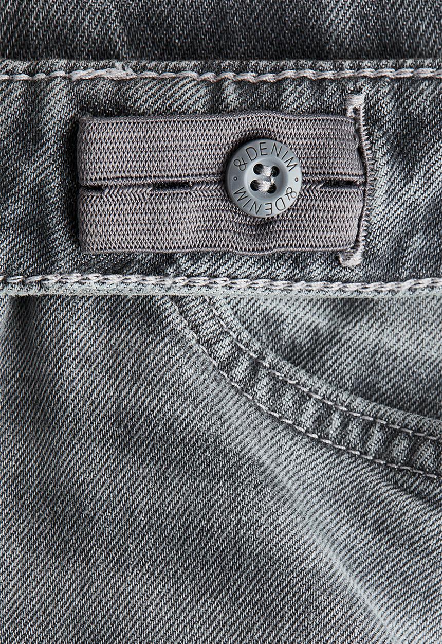 H&M - Baggy fit bootcut leg jeans - denim grey
