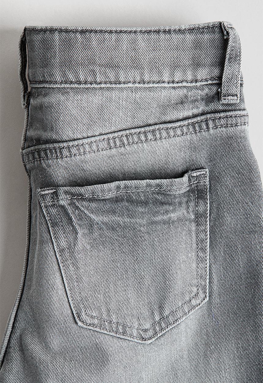H&M - Baggy fit bootcut leg jeans - denim grey