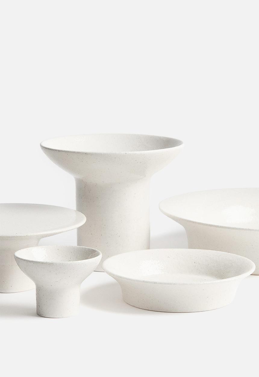 H&M - Footed serving bowl - white