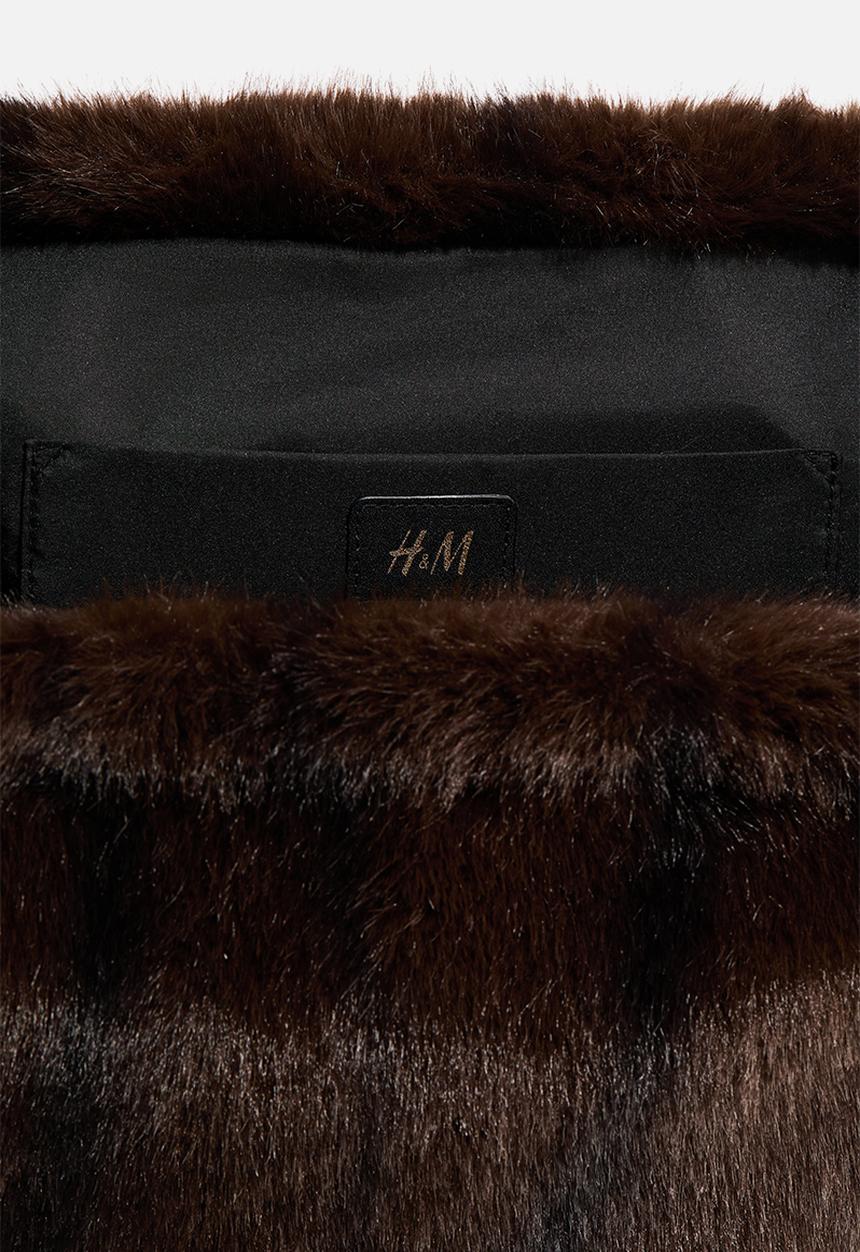 H&M - Large clutch - dark brown