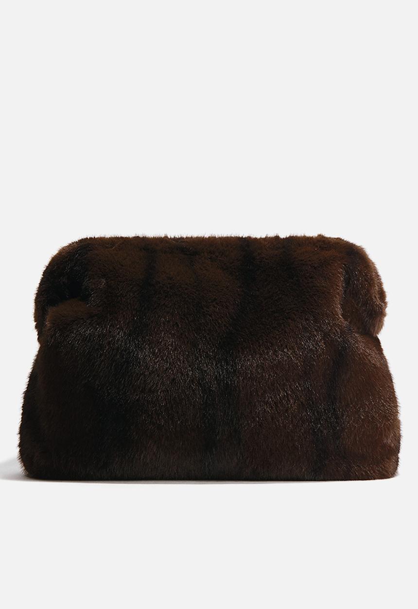 H&M - Large clutch - dark brown