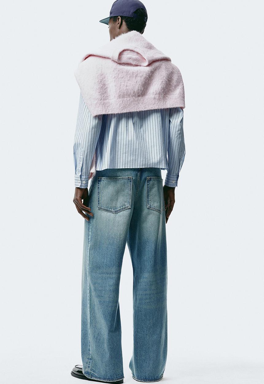 H&M - Wide jeans - light denim blue