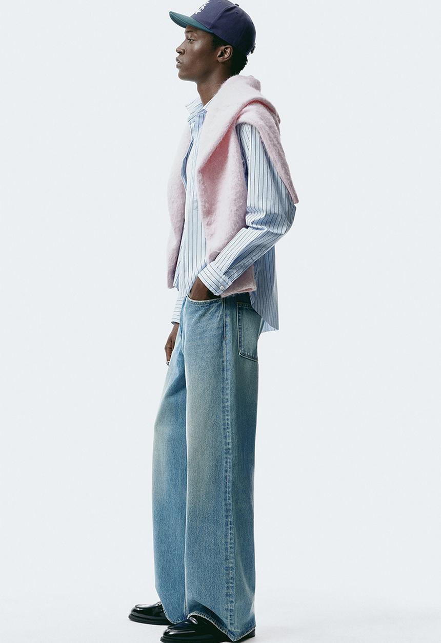 H&M - Wide jeans - light denim blue